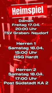 🔥 LETZTER HEIMSPIELTAG 🔥
Die Festung ruft 🏰 und wir brauchen EUCH! ❤️
Spannung, Emotionen und echter Handball-Kampf, dazu Specials, gute Stimmung und alles, was einen perfekten Heimspieltag ausmacht! 🙌
Jetzt heißt es: gemeinsam laut sein, gemeinsam kämpfen, gemeinsam feiern!
Kommt in die Halle und macht die Festung wieder zur uneinnehmbaren Bastion! 💪
📣 Seid dabei. Unterstützt uns. Gebt alles von den Rängen!
#amateurhandball #turnerschaftmühlburg #handballreels #supportyourteam #FestungCBH