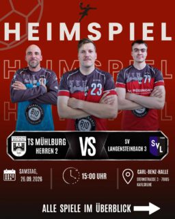 🤾‍♂️🔥 Das zweite Spielwochenende steht vor der Tür! 🔥

Nach dem Saisonauftakt geht es für unsere Mannschaften in die nächste Runde und diesmal stehen auch die ersten Auswärtsspiele an! 💪 Unsere Teams sind bereit, auch in fremder Halle alles zu geben und die nächsten Punkte ins Visier zu nehmen. ❤️

Wir wünschen allen Mannschaften viel Erfolg und freuen uns über jede Unterstützung! 

#handball #auswärtsspiel #saison2026/27